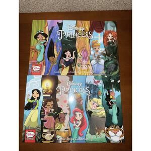 DISNEY PRINCESS VOL.1-2 COMICS JOE BOOKS SIGNED AMY MEBBERSON